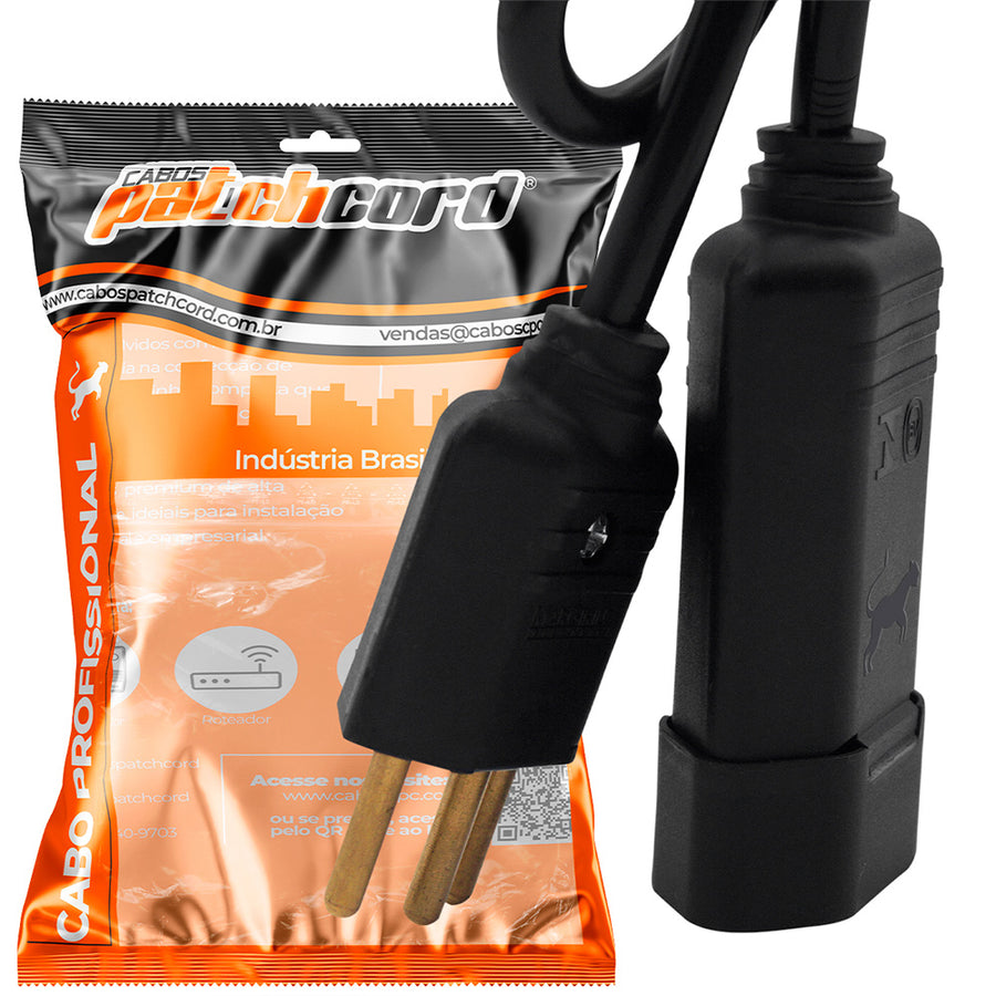 Extensão Elétrica 30 Metros 30 M 10a Cabo Pp 2 X 1,00 Mm Profissional