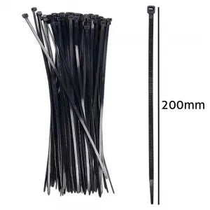 ABRAÇADEIRA 200MM X 3MM PRETA 100un.