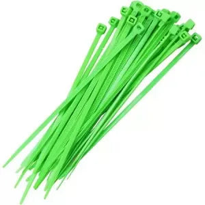 ABRAÇADEIRA DE NYLON 2,5MM X 100MM VERDE BRASFORT 50un.