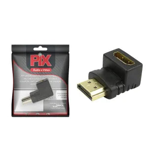 Adaptador Hdmi Fêmea / Hdmi Macho 90 Graus