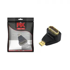 Adaptador Micro Hdmi P/ Hdmi Fêmea 90 Graus