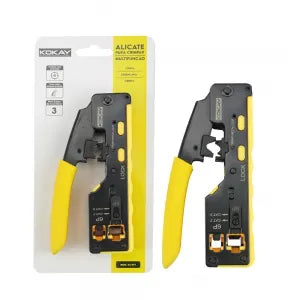 Alicate De Crimpar Rj11 Rj12 E Rj45 Multi-Função Kokay De Passagem Cat5 Cat6 Sc-671 056-0671