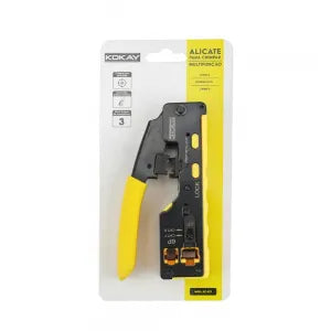 Alicate De Crimpar Rj11 Rj12 E Rj45 Multi-Função Kokay De Passagem Cat5 Cat6 Sc-671 056-0671