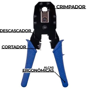 Alicate Para Crimpar Rj11/12/45 Alc01 Fortrek + Decapador