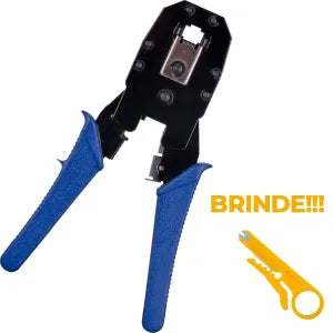 Alicate Para Crimpar Rj11/12/45 Alc01 Fortrek + Decapador