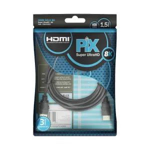 Cabo Hdmi 50cm Gold 2.1 Pix 8k Hdr 19p