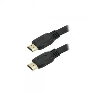 Cabo Hdmi 2 Metros Flat 2.0 Hdr 19 Pinos 4k - Polybag
