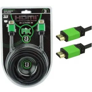 Cabo Hdmi 3 Metros 2.0 Hdr 4k Ultrahd 19 Pinos Com Filtro
