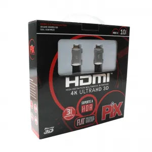 Cabo Hdmi Flat 2.0 Hdr 19 Pinos 4k 15 Metros