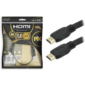 Cabo Hdmi Flat 2.0 Hdr 19 Pinos 4k - Polybag