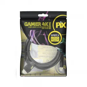 Cabo Hdmi 2.0 Hdr 4k Gamer - Plug 90 Graus