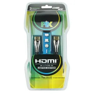 Cabo Hdmi Gold 1.4 - 4k Ultrahd 2m - Plug Com Led