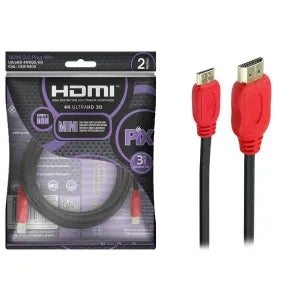 Cabo Mini Hdmi X Hdmi 2 Metros 2.0 4k Ultrahd 19 Pinos