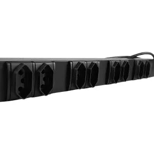 Calha Elétrica Para Rack 8 Tomadas Abs 19 X 1u 10a Preto
