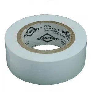 FITA ISOLANTE ANTICHAMA 10M BRASFORT BRANCO