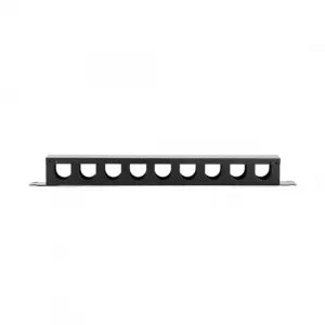 Guia Organizador De Cabos 19" 1u Horizontal Preto Fosco (Ma)