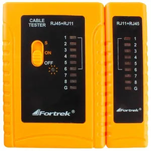 Testador Cabos Lan Rj45 Rj11 Fortrek Tcf101