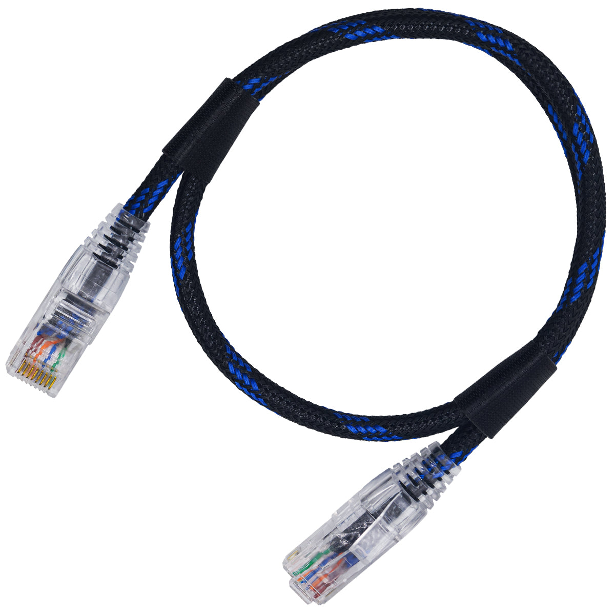 CABO DE REDE GAMER CAT5E 100% COBRE PRETO/AZUL