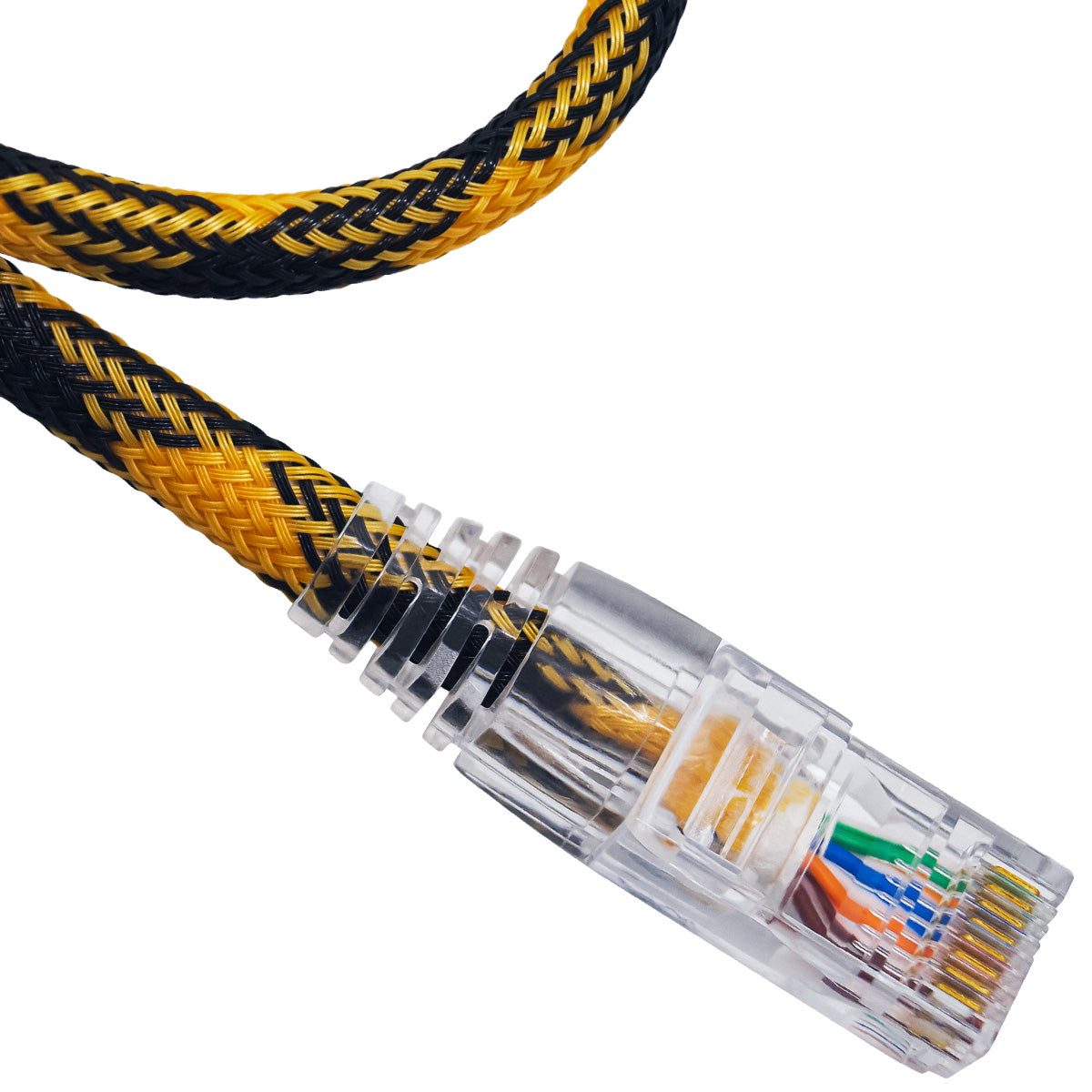 CABO DE REDE GAMER CAT5E 100% COBRE PRETO/AMARELO