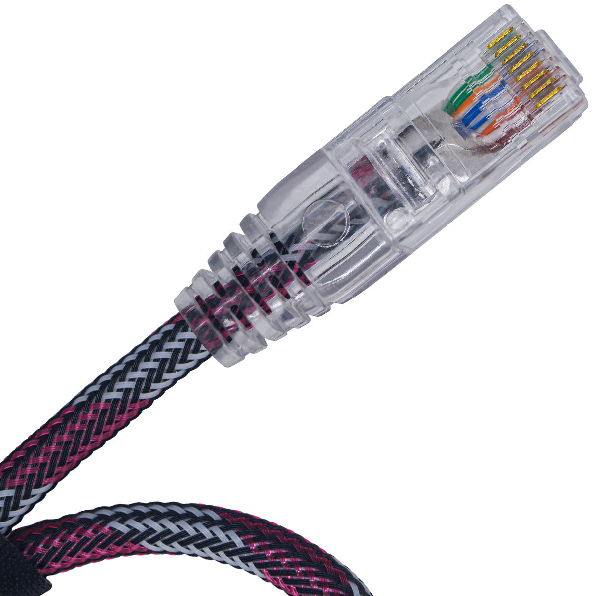 CABO DE REDE GAMER CAT5E 100% COBRE BRANCO/VINHO