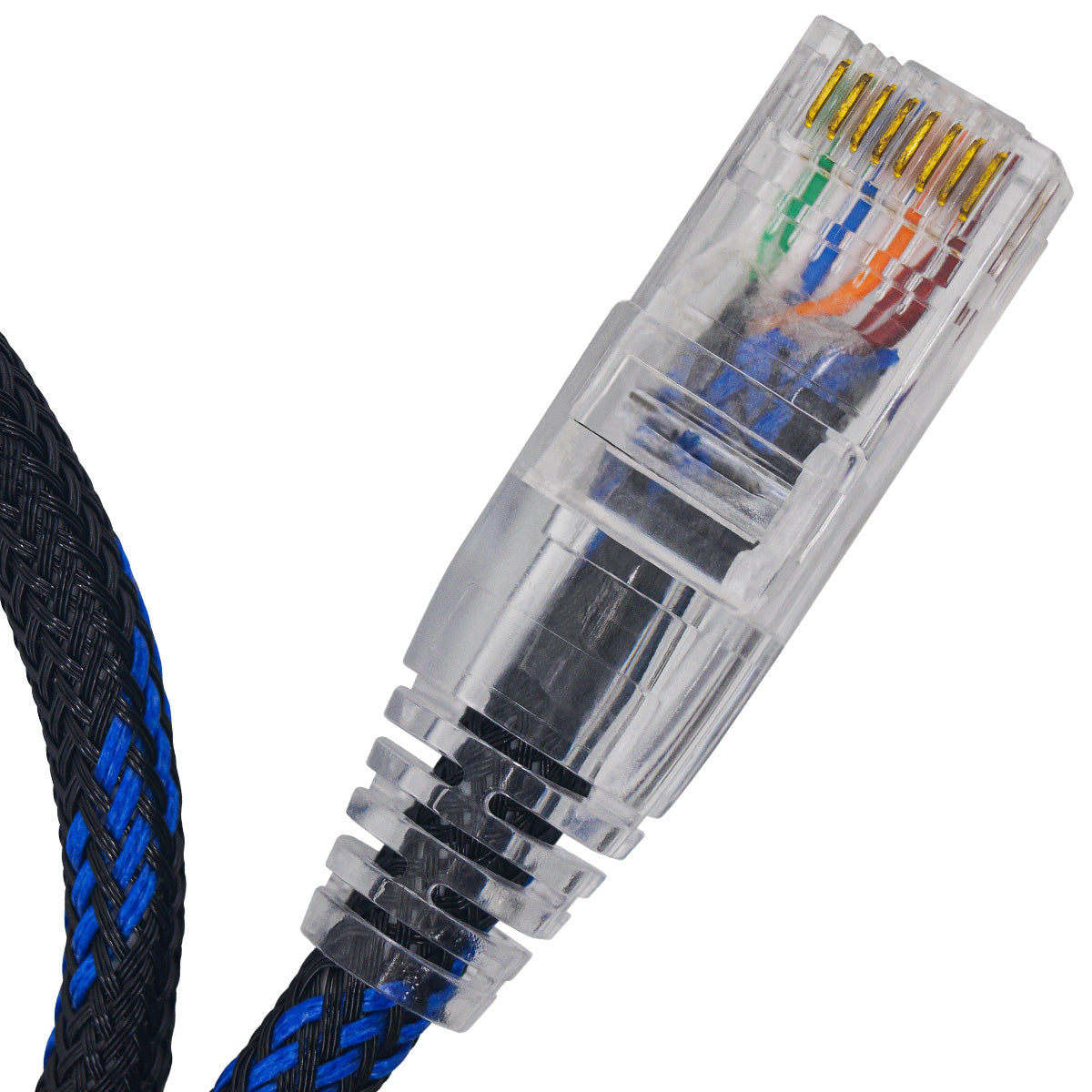 CABO DE REDE GAMER CAT5E 100% COBRE PRETO/AZUL