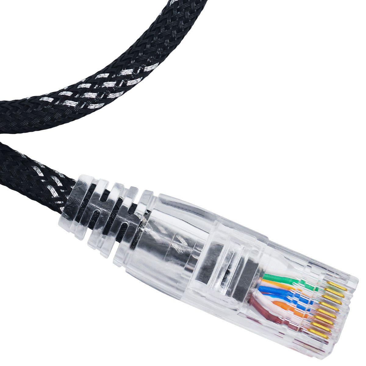 CABO DE REDE GAMER CAT5E 100% COBRE PRETO/PRATA