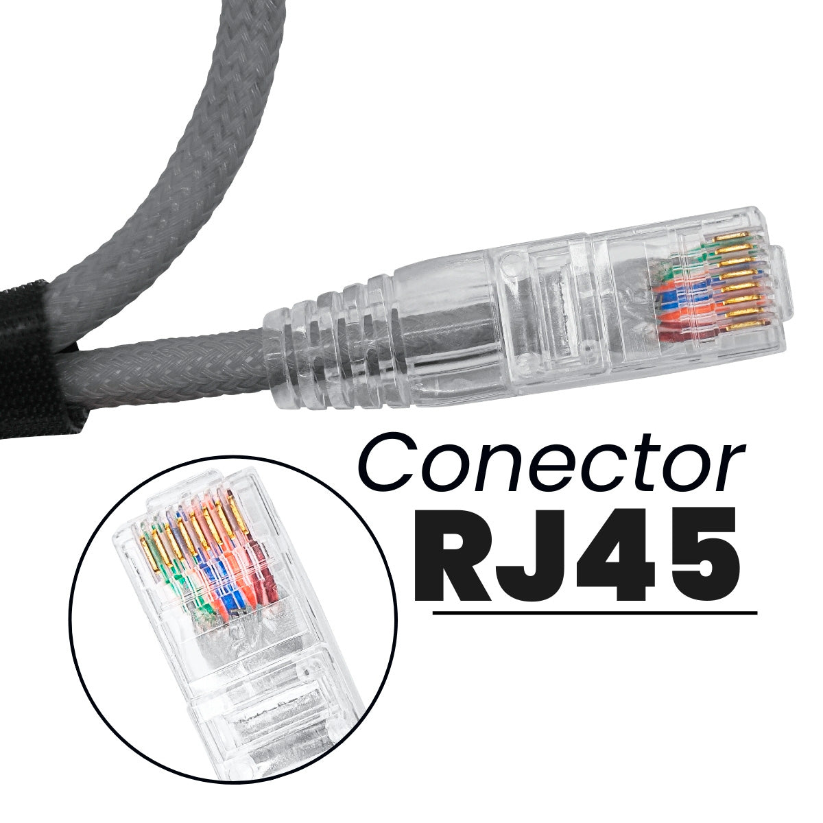 CABO DE REDE GAMER CAT5E 100% COBRE CINZA