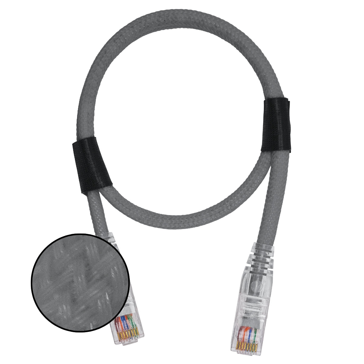 CABO DE REDE GAMER CAT5E 100% COBRE CINZA