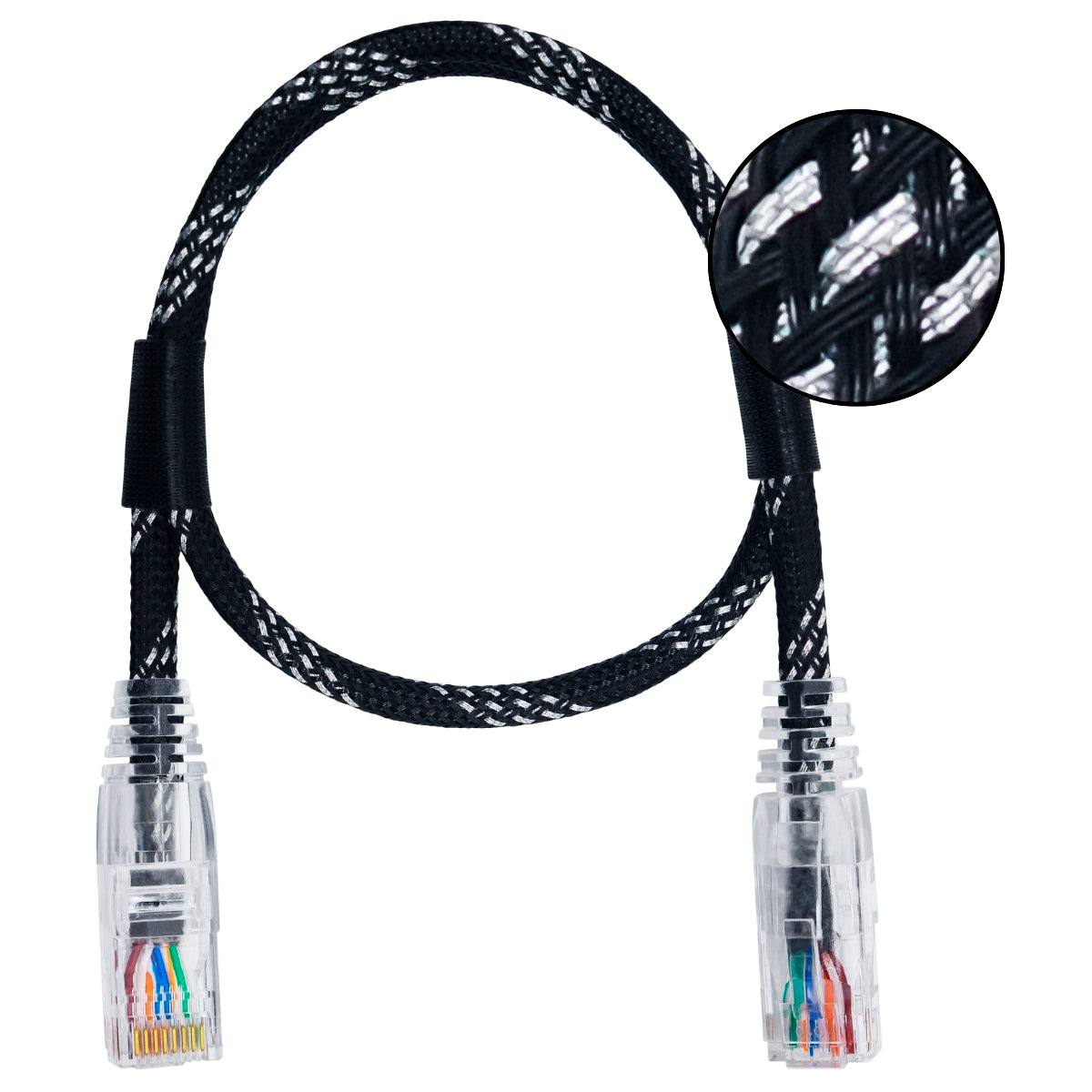 CABO DE REDE GAMER CAT5E 100% COBRE PRETO/PRATA