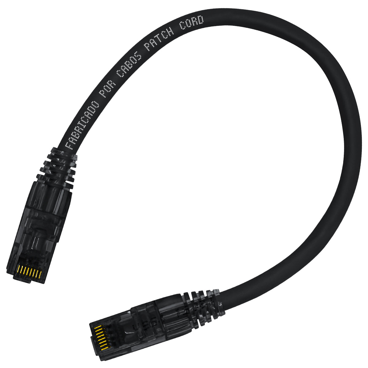 Cabo Patch Cord CAT6 100% Cobre 30 Centímetros Single Color