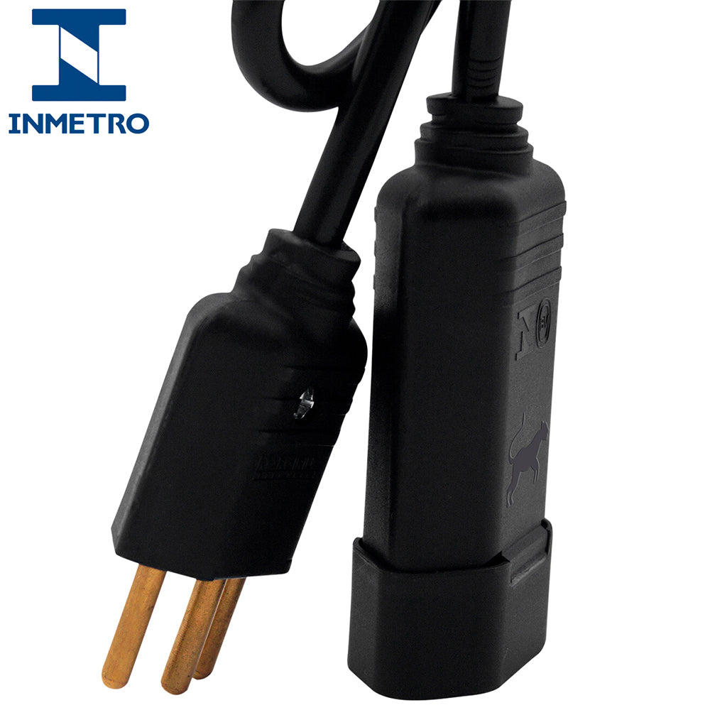 Extensão Elétrica 3 Metros 3 M 10a Cabo Pp 2 X 1,00 Mm Profissional