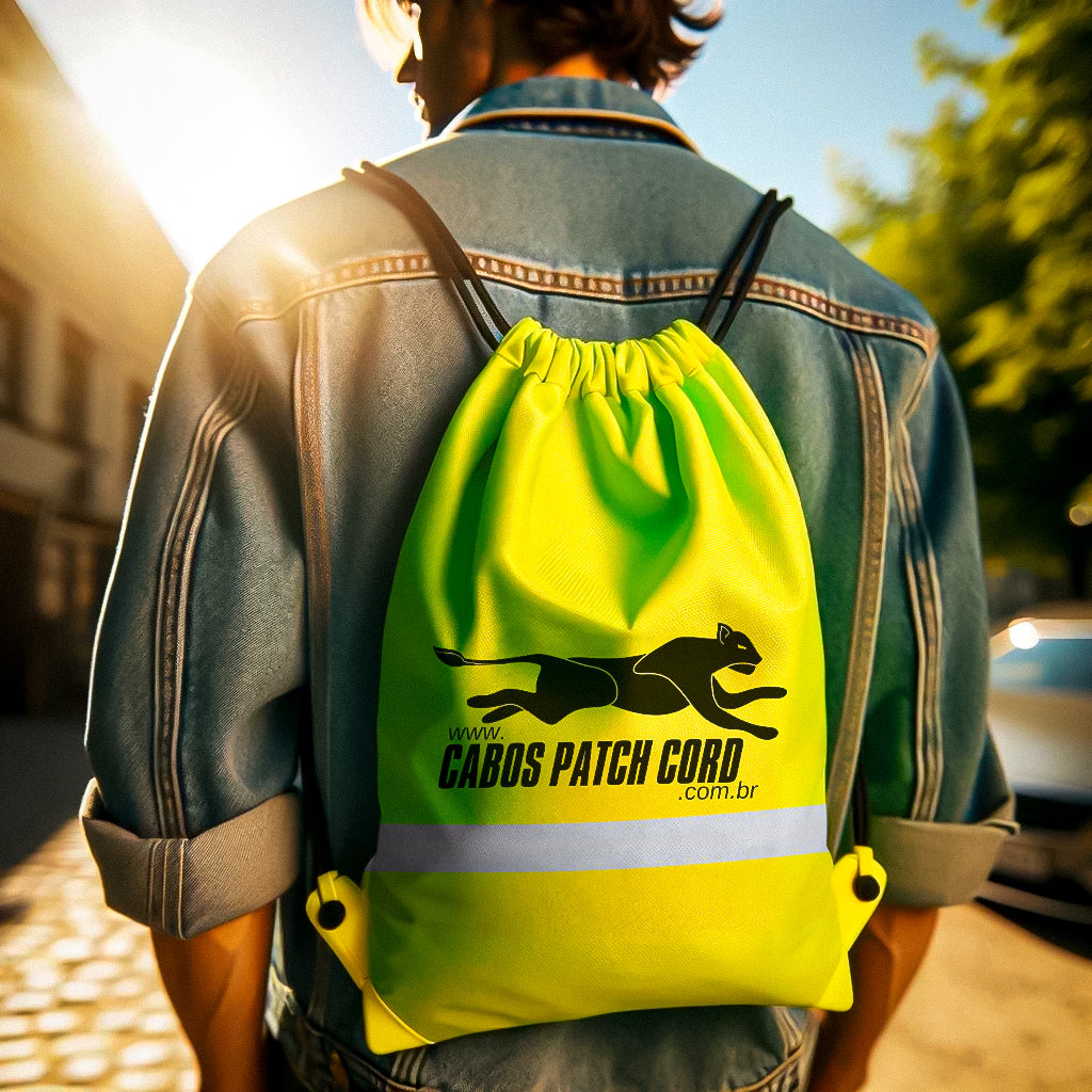 Mochila Sport Oficial CPC Cabos Patch Cord Verde