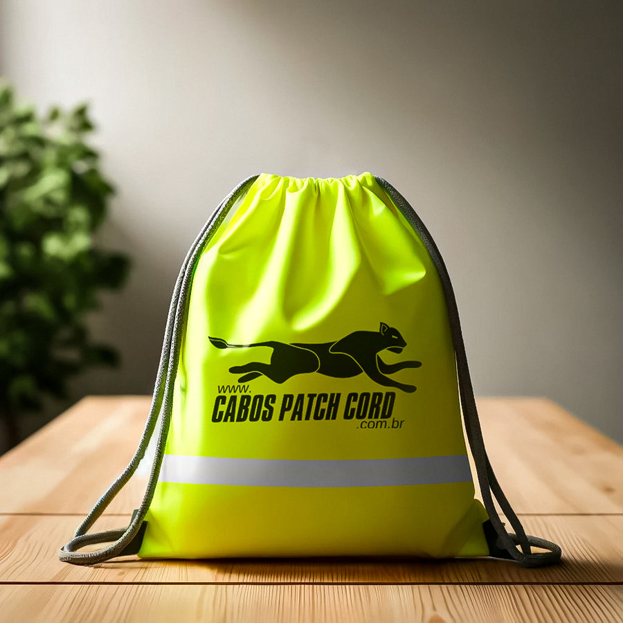 Mochila Sport Oficial CPC Cabos Patch Cord Verde