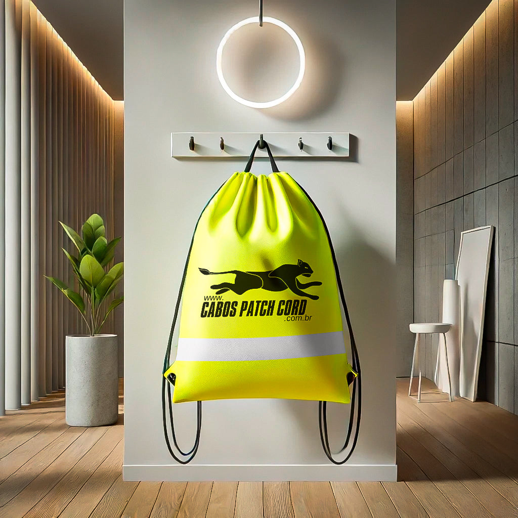 Mochila Sport Oficial CPC Cabos Patch Cord Verde