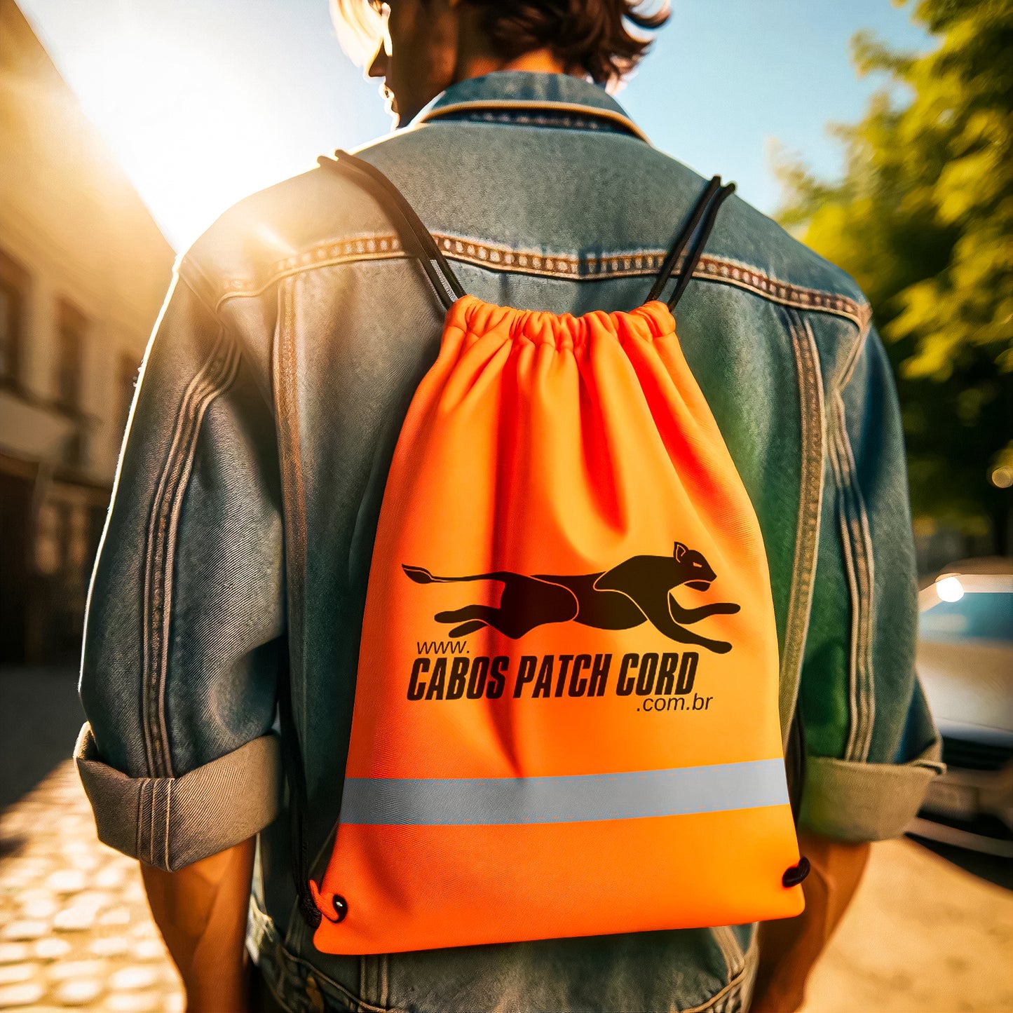 Mochila Sport Oficial CPC Cabos Patch Cord Verde