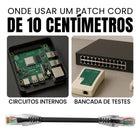 Cabo De Rede 10 Centímetros Patch Cord Cat6 Utp Cca