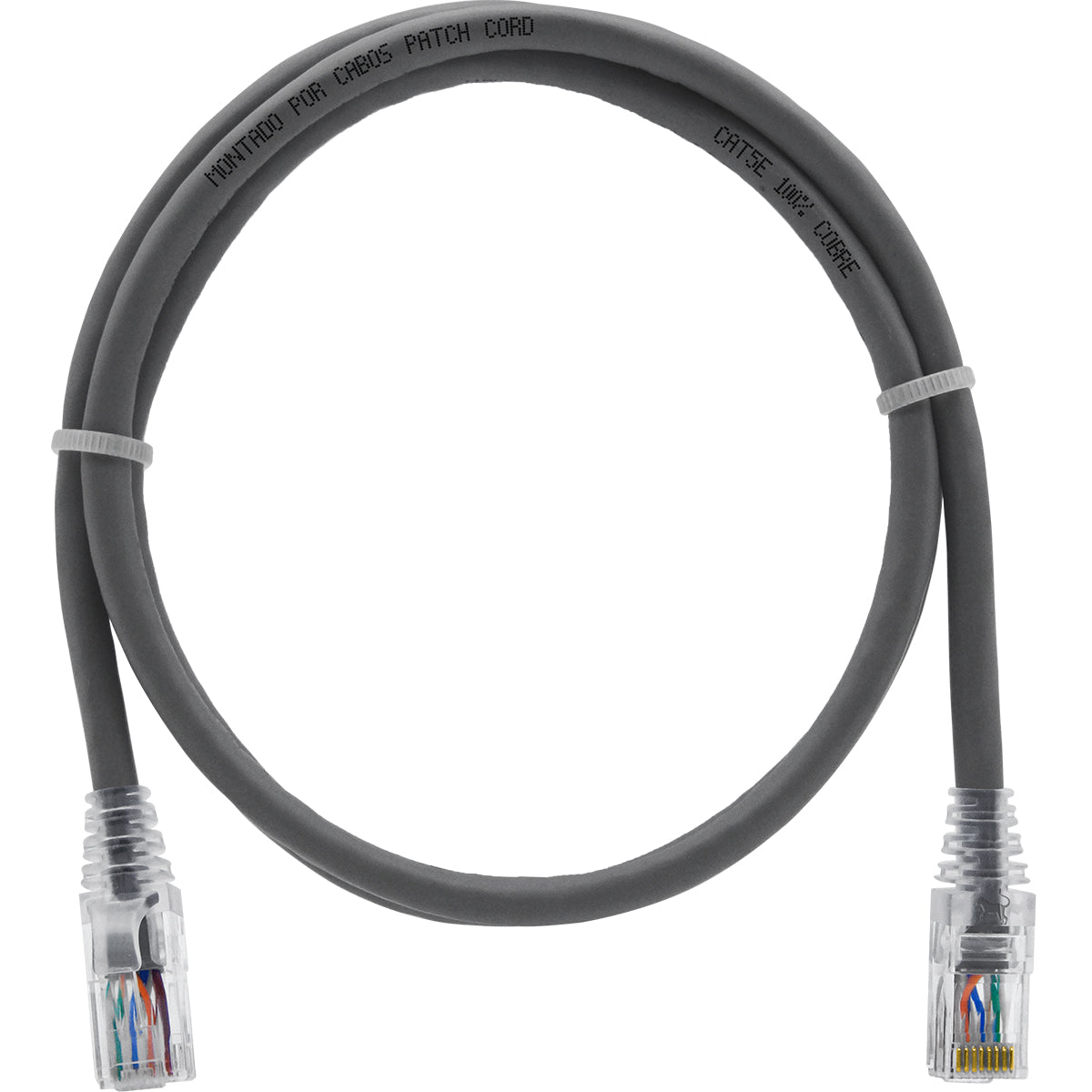 Cabo De Rede 80 Centímetros Patch Cord Cat5e Utp 100% Cobre