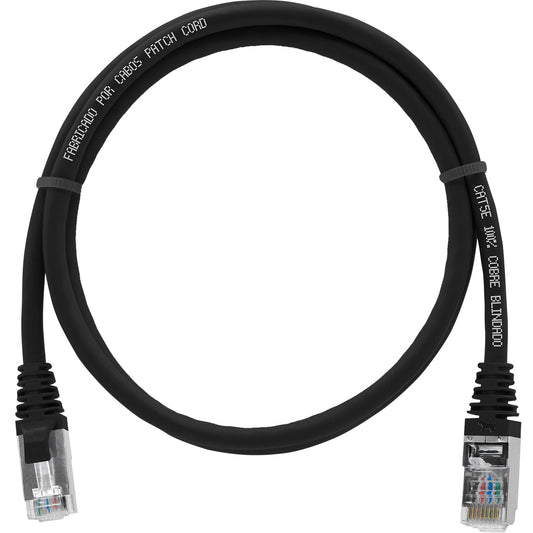 Cabo De Rede 80 Cm Patch Cord Cat5e Ftp 100% Cobre Blindado