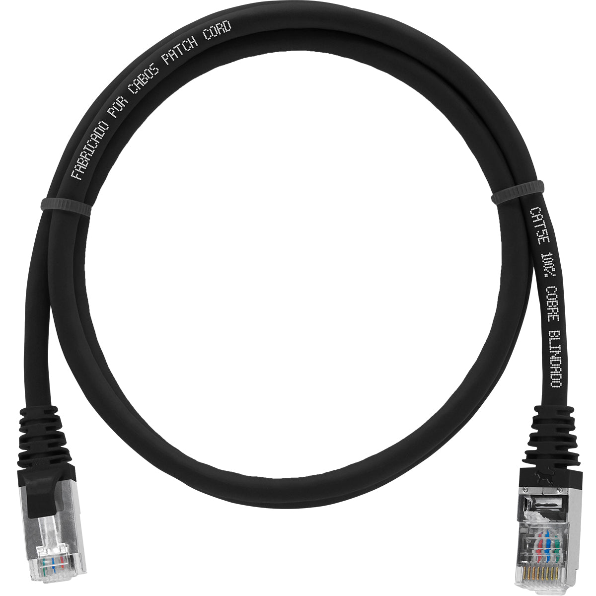 Cabo De Rede 1,5 Metro Patch Cord Cat5e Ftp 100% Cobre Blindado