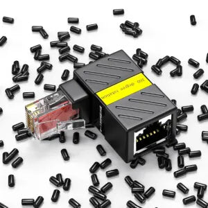 Adaptador RJ45 CAT5e 90º com rotação 360º