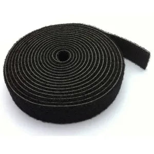Velcro Dupla Face Slim (Qwik Tie) Preto Velcro (19mm)