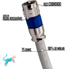 Cabo De Antena 50 Centímetros Coaxial Rg6 90% De Malha Tv Sky Claro Digital