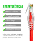 Cabo De Rede 1 Metro Patch Cord Cat5e Utp Cca