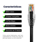 Cabo De Rede 7 Metros Patch Cord Cat5e Utp 100% Cobre