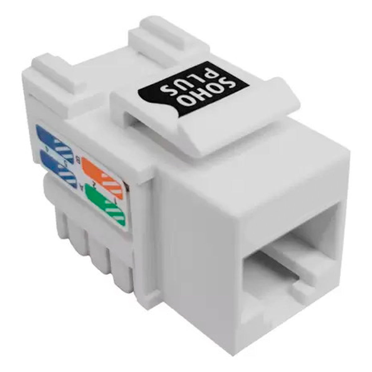 Conector Rj45 Femea Cat6 Branco Keystone para Tomada