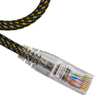 CABO DE REDE GAMER CAT5E 100% COBRE PRETO/DOURADO