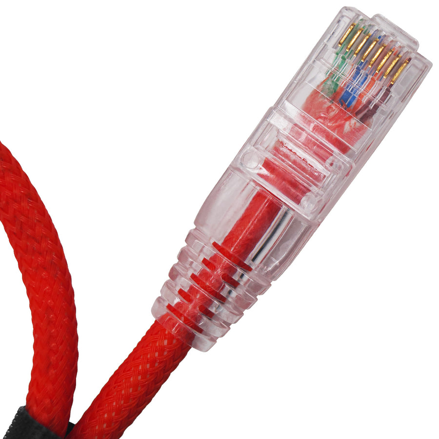 CABO DE REDE GAMER CAT5E 100% COBRE VERMELHO