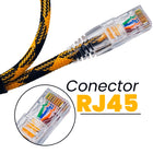 CABO DE REDE GAMER CAT5E 100% COBRE PRETO/AMARELO