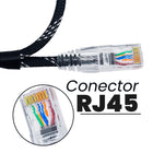 CABO DE REDE GAMER CAT5E 100% COBRE PRETO/PRATA