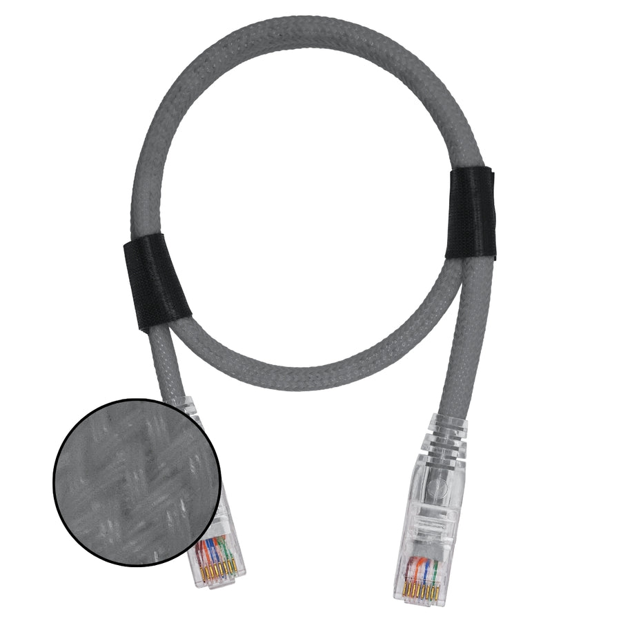 CABO DE REDE GAMER CAT5E 100% COBRE CINZA